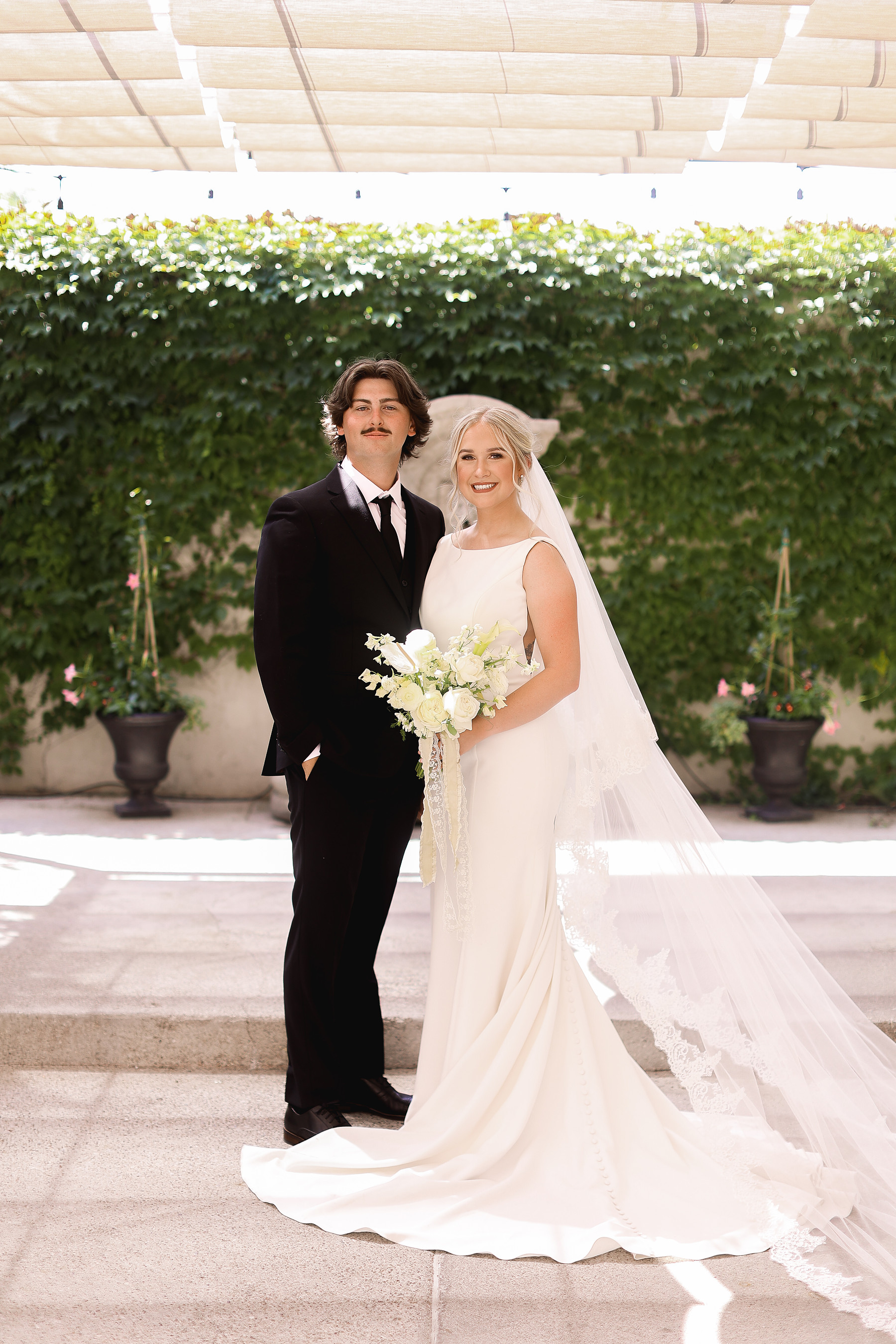 Kaden and Sydney on their wedding day